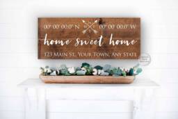 Realtor Sign - Closing Gift Coordinates Housewarming Gps Latitude Longitude New House - thumbnail 1