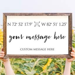 Realtor Sign - Closing Gift Coordinates Housewarming Gps Latitude Longitude New House - thumbnail 2