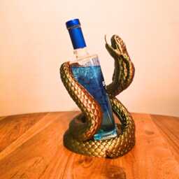 Snake Wine Bottle Holder - Cobra Stand Home Bar Decor Gift - thumbnail 1