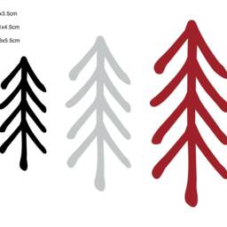Woodland Trees - Vinyl Wall Decals Irregular Hand Drawn Stickers Wilderness Forest Wild Pine Baby Boy Nursery Kids Room D??cor - thumbnail 3