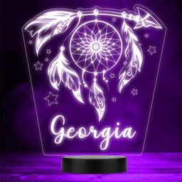 Dream Catcher Arrow Personalised Gift Colour Changing Led Lamp Night Light