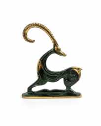 Brass Sitting Deer Figurine, Bronze Sculpture, Handmade Wildlife Statue, Nature Lover Gift, Rustic Shelf & Office Decor