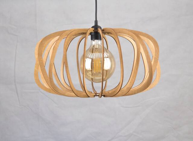 Wooden Ceiling Light, Hanging Lamp, Light Shade, Lamp Fixture, Dining Nordic Design, Chandelier, Pedant - image 1
