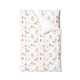 Cosy Christmas Bedding, Festive Fitted Sheets, Snowman Children's Room Decor, Kids Babys 1st - thumbnail 2