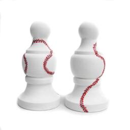 Finials - Pair Of Custom Hand Painted For Curtain Rod Baseball Team Sports Or Any Theme