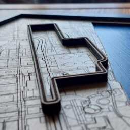 Detroit Street Circuit Wall Art Laser Engraved Wood, Indycar Gp Gift - thumbnail 2