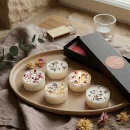 Handmade Soy Tealight Candles - 5 Scented Tea Lights For Gifts Birthday Her - thumbnail 2