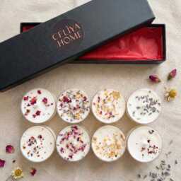 Handmade Soy Tealight Candles - 5 Scented Tea Lights For Gifts Birthday Her - thumbnail 3