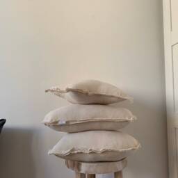 Cream Muslin Star Pillow Kids Room Decor - thumbnail 4