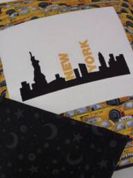 Cushion Cover Approx. 36 X cm, New York, Skyline, Embroidered, Globetrotter - thumbnail 3