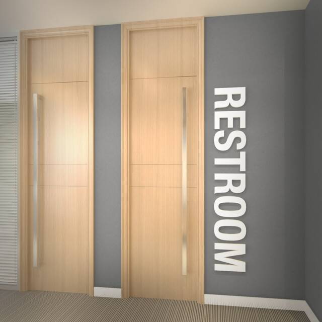 Restroom, Office Wall Art, Corporate, Supplies, Decor, Art, Typography Decal, Sticker, Sign - Skurest - image 1