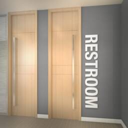 Restroom, Office Wall Art, Corporate, Supplies, Decor, Art, Typography Decal, Sticker, Sign - Skurest - thumbnail 1