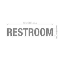 Restroom, Office Wall Art, Corporate, Supplies, Decor, Art, Typography Decal, Sticker, Sign - Skurest - thumbnail 3