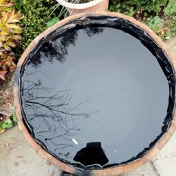 Water Tight Oak Barrel With Liner 100% Safe For Fish & Aquatic Animals Feature 50cm Tall - thumbnail 3