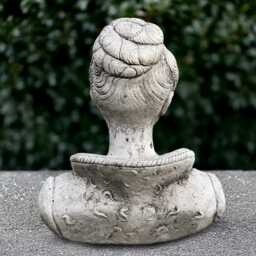 Concrete Woman Bust Sculpture Cement Face Statue Stone Head Figurine Face Lover Gift Handmade Decoration Modern Art Lover Yard - thumbnail 4