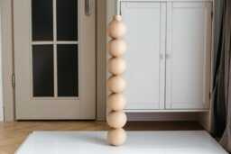 Handmade Wooden Table Leg 760mm Unfinished Ash Wood Furniture Foot - thumbnail 1