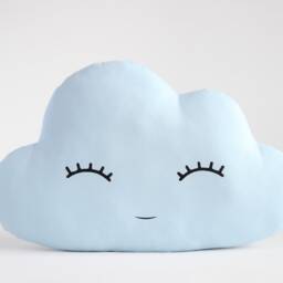 Soft Blue Cloud Pillow For Nursery Decor, Baby Cushion Shower Gift Infant Boy Girl Gender Neutral Throw Kids Room Children Bed Teepee - thumbnail 4
