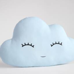 Soft Blue Cloud Pillow For Nursery Decor, Baby Cushion Shower Gift Infant Boy Girl Gender Neutral Throw Kids Room Children Bed Teepee - thumbnail 3
