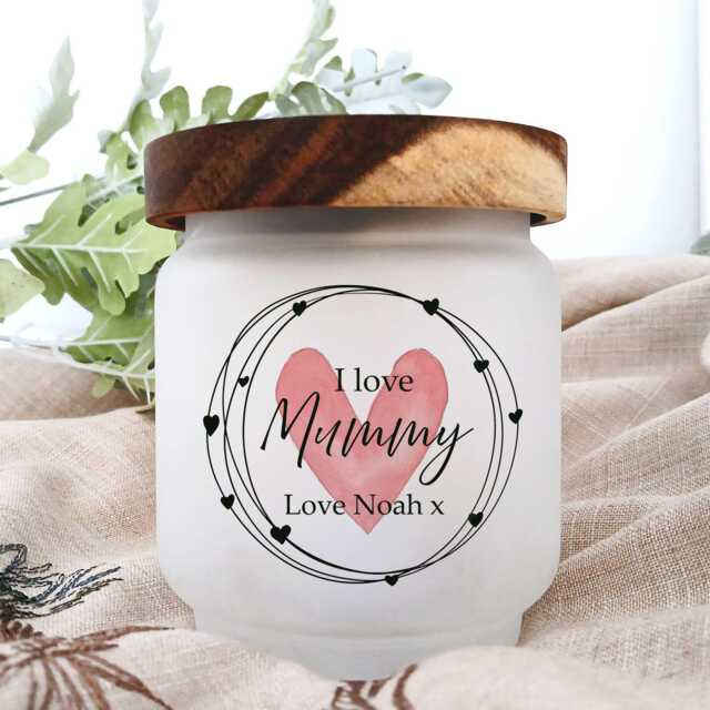 Personalised Mother's Day Candle Jar, Gift For Mum, Mummy, & Me, Name Gift, Gran Granny, Keepsake Memory Gifts - image 1
