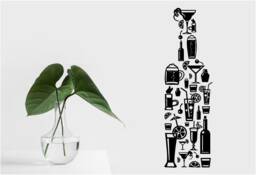 Drink Of Drink's Vinyl Wall Art, Decal, Sticker, Transfer, Mural, Removable, Decor, Interior, Exterior, Peel & Stick, Full - 0658