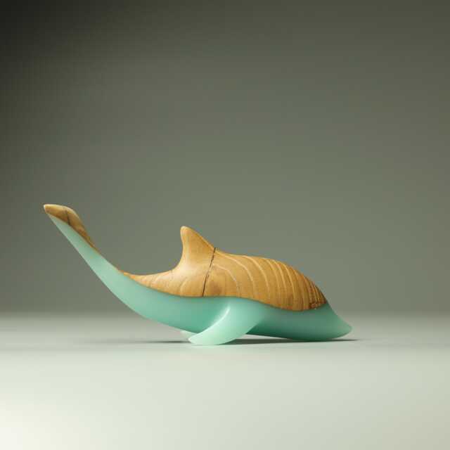 Duo Dolphin Sculpture - 12 - image 1
