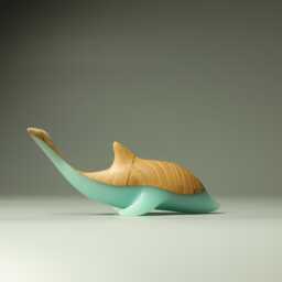 Duo Dolphin Sculpture - 12 - thumbnail 1