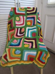 Granny Square Crochet Baby Blanket