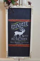 Farmhouse Christmas Decor For Hand Painted Wooden Sign Decoration - thumbnail 3
