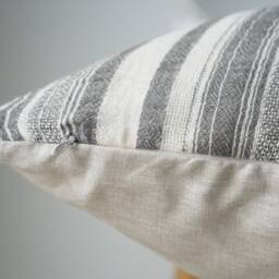 Gray Striped Pillow Cover - thumbnail 4