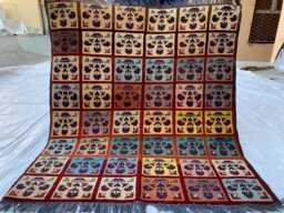 Handmade Afghan Wool Rug Geometric Tribal Design, 5.2x3.1 Ft - thumbnail 1