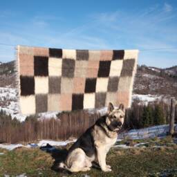 Hutsul Wool Blanket Lizhnyk, Throw Blanket, Woven Art, Bedspread, Gift For Home, Soft 100% Sheep Art - thumbnail 3