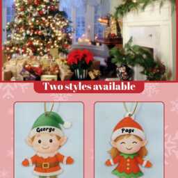 Personalized Boy, Girl Christmas Ornaments, Custom Name Tree Acrylic, Bag Charms, Christmas, Gifts - thumbnail 2