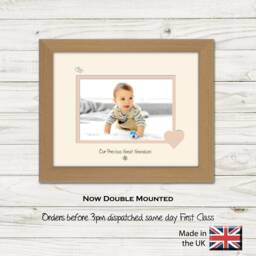 Great Grandson Photo Frame Mother's Day Gift, Made in UK