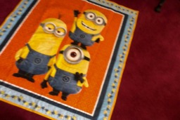 Reversible Munion Quilt Throw Lap Quilt/Unisex Baby Quilt/Baby Shower Gift/Baby Gift/Toddler Quilt/Munion Wall Hanging/Nursery Decor - thumbnail 1