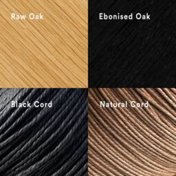 Oak Bar Stool With Woven Danish Cord Seat - thumbnail 4