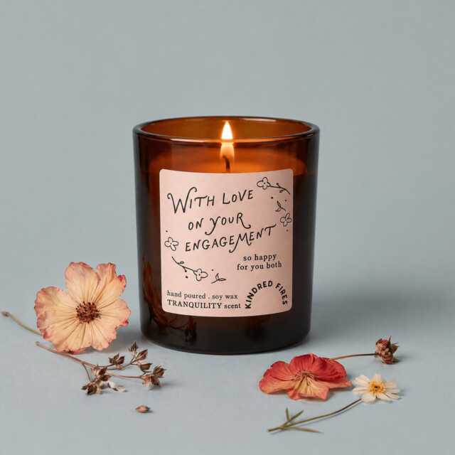Engagement Gift For Couple With Love On Your Scented Candle - image 1