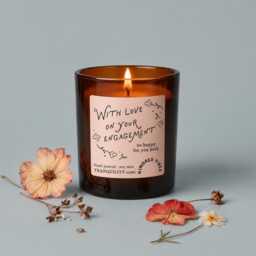 Engagement Gift For Couple With Love On Your Scented Candle - thumbnail 1