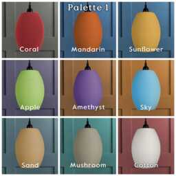 Classic Mesh Oval Pendant Lampshade - Various Colours 3D Printed Industrial Design Sustainable Lighting E27 Led Bulb Compatible - thumbnail 2