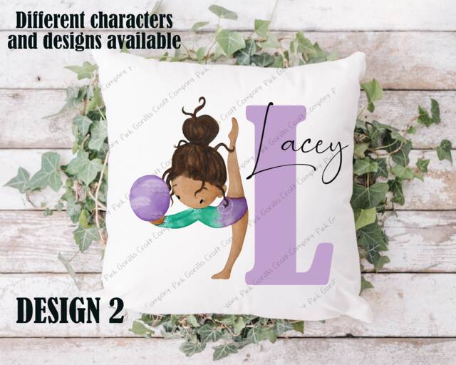 Gymastics Cushion, Pillow, Gymnastics, Gymnastics Gift, Girls Female For Her, Gymnast - image 1
