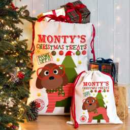 Personalised Tan Cockapoo Christmas Sack Dog Treat Stocking Xmas Puppy Present New Pup Gift Cockerpoo Ecds26 - thumbnail 2