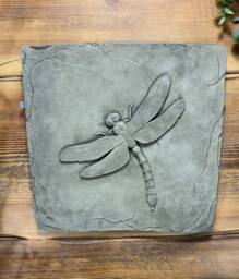 stone Garden Detailed Dragonfly Wall Hanger Hanging Plaque Ornament - thumbnail 1