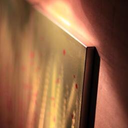 Modern Metal Wall Art, 3D Abstract Painting Sculpture - 24x60 Inch - thumbnail 4