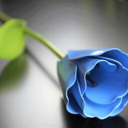 Metal Tulip, Blue Flower, Wedding Something Blue, 11Th Anniversary, 6Th 4Th Personalized - thumbnail 3