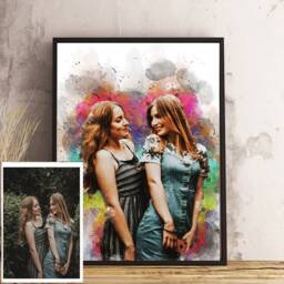 Personalized Photo To Art Print, Custom Family Portrait - thumbnail 3
