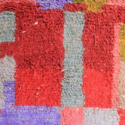 Moroccan Rug, Custom Fabulous Boujad Authentic, Azilal Abstract Multicolored Carpet - thumbnail 4