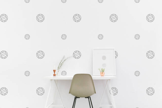 Volleyball Wall Decal Pattern Sport Ball Kids Room Wall Sticker Bedroom Living Wallpaper Vinyl Decals Home Decor Stickers - image 1