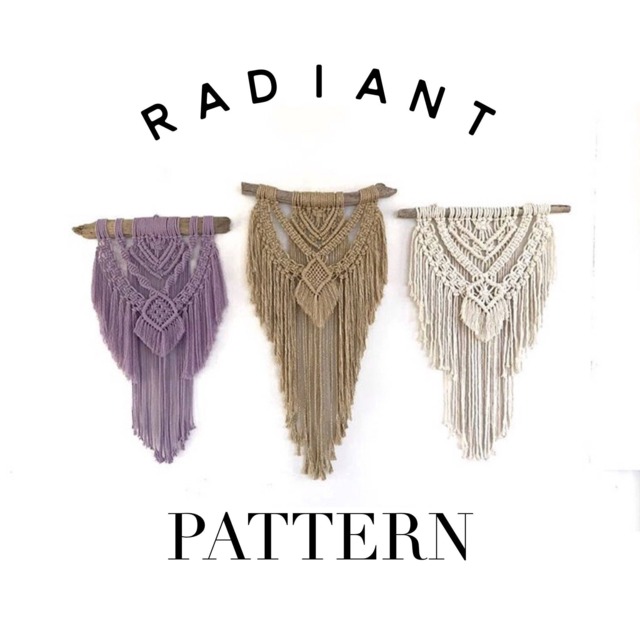Macrame Pattern For Wall Hanging -- Beginner Friendly Diy Manual, Instructions, Tutorial, Gift Mothers Day - image 1