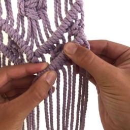 Macrame Pattern For Wall Hanging -- Beginner Friendly Diy Manual, Instructions, Tutorial, Gift Mothers Day - thumbnail 2