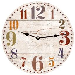 Rustic Oversized Numbers Clock - thumbnail 1