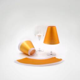 Poetry Light - 3 Golden Wine Glass Parchment Lampshades For Tea Or Led Lights - thumbnail 3